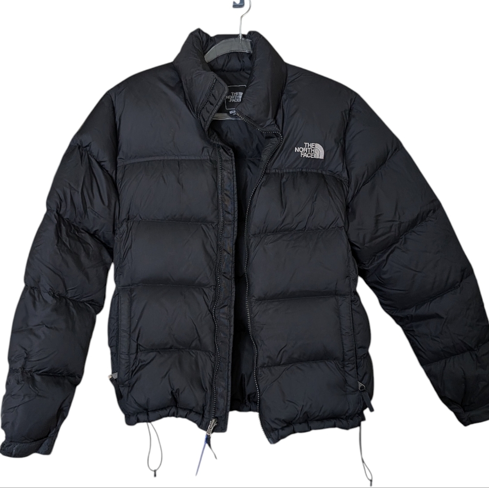 North Face Womens  Nuptse Black Winter Puffer Jacket 700 Down Jacket.Size Large